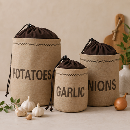 EkoHem FreshBag™ – Naturlige Oppbevaringsposer – 3-pakning